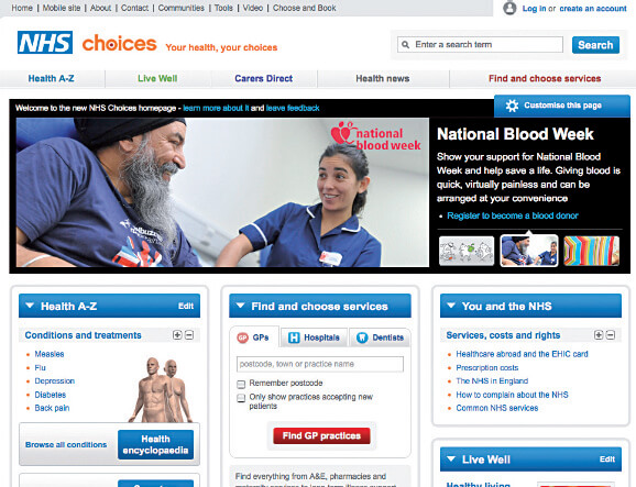 NHS Choices a resource for patients