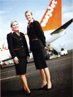 easyJet: staff helped design uniforms